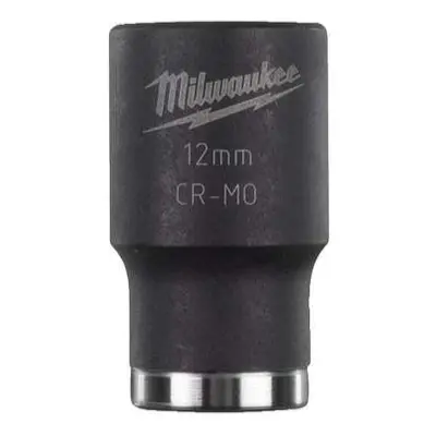 Nástrčná průmyslová hlavice 1/2" Milwaukee Shockwave™ Impact Duty 12 mm, prodloužená, rázová 493