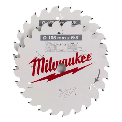 Řezný SK kotouč na dřevo 165 x 5/8" (24 Z) Milwaukee 4932479836 (2 ks) 4932479836