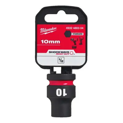 Nástrčná hlavice 1/2" Milwaukee Shockwave™ Impact Duty 10 mm, rázová, krátká 4932480304