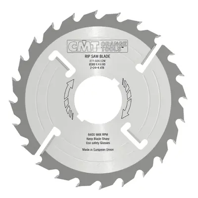 CMT Orange Tools CMT Industrial Rozmítací kotouč s vyklizovacím zubem, zesílený - D300x4 d70 Z24