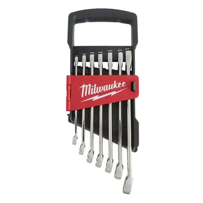 Očkoploché klíče 10 ÷ 17 mm MAX BITE™ Milwaukee 4932464257, vyhnuté. Sada 7 dílů v pořadači 4932