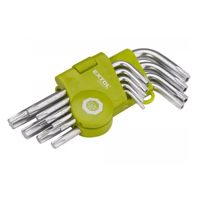 EXTOL CRAFT L-klíče TORX krátké - 9ks 66010