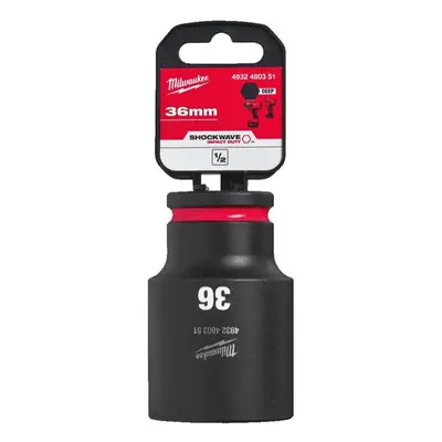 Nástrčná hlavice 1/2" Milwaukee Shockwave™ Impact Duty 36 mm, rázová, prodloužená 4932480351