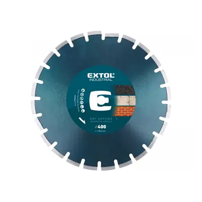 EXTOL INDUSTRIAL Kotouč diamantový řezný segmentový na ASFALT, 400x25,4mm 8703093