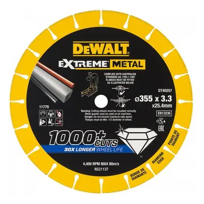 Diamantový kotouč EXTREME METAL 355mm DeWALT DT40257 DT40257