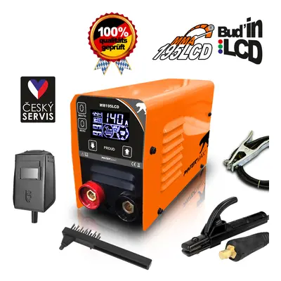 PANTERMAX MMA195LCD invertorová svářečka MMA/TIG + Kabely 1.5m + Štít + kartáč PMMMA195LCD