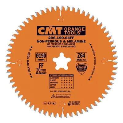 CMT Orange Tools CMT Orange Pilový kotouč na lamino, plast a neželezné kovy - D190x2,8 d20 Z64 H