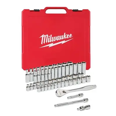 Milwaukee Sada ráčny 3/8″ a metrických a coulových nástrčných klíčů - 56ks 4932464946