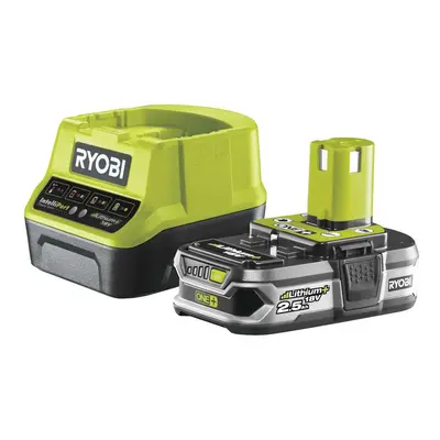 RYOBI Sada 18 V lithium iontová baterie 2,5 Ah s nabíječkou RC18120 ONE+ 5133003359