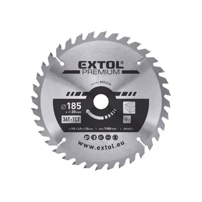 EXTOL PREMIUM Kotouč pilový s SK plátky 185x2,2x20mm, 36T 8803226