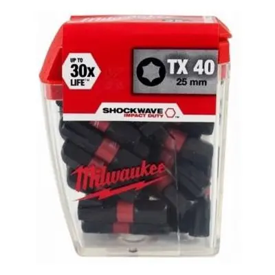 Milwaukee šroubovací bity SHW TX40 25mm - 25ks 4932430889