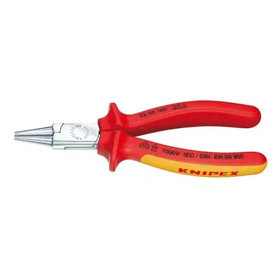 Kleště s kulatými čelistmi 160 mm VDE (1000 V). KNIPEX 22 06 160 - chromováno, vícesložkové návl