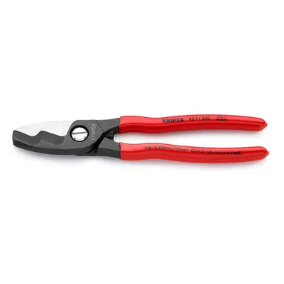 Kabelové nůžky 200 mm KNIPEX 95 11 200 - leštěná hlava, plastové návleky 95 11 200