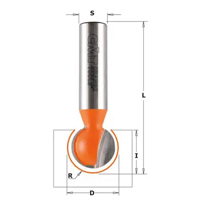 CMT Orange Tools CMT C968 Drážkovací kulová fréza - R7,94 D15,88x14,2 L60,3 S=8 C96815811