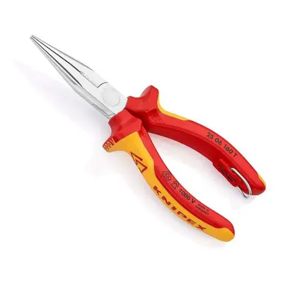 Půlkulaté kleště s břity pro radiotechniku Knipex 25 06 160 T - chromováno, vícesložkové návleky