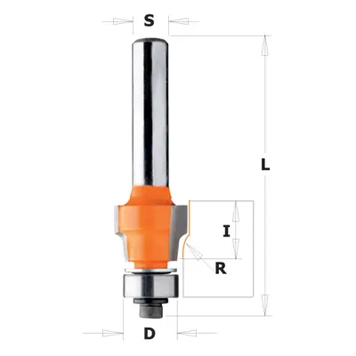 CMT Orange Tools CMT C907 Fréza zaoblovací vydutá - R1,6 D12,7x9,5 S=8 HW C90701511