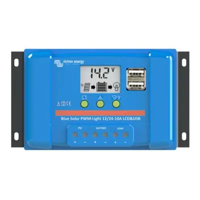 Solární regulátor PWM Victron Energy 5A LCD a USB 12V/24V 04280058