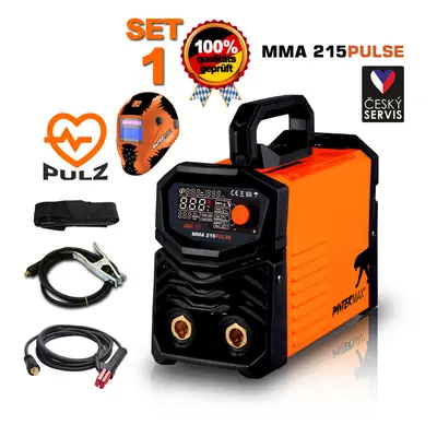 PANTERMAX MMA215pulse invertorová svářečka MMA/TIG SET 1 PMMMA215pulse_S01