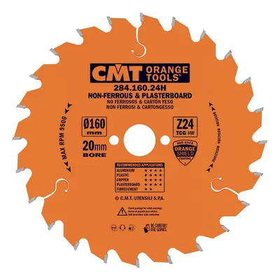 CMT Orange Tools CMT Orange Pilový kotouč na neželezné kovy a plasty - D160x2,2 d20 Z24 HW 284.1