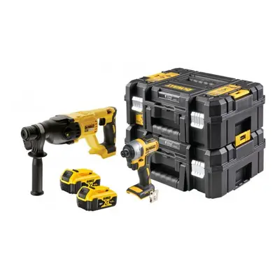 Aku bezuhlíková kombo sada nářadí 18V 2x4,0 Ah XR DeWALT DCK2023M2T DCK2023M2T