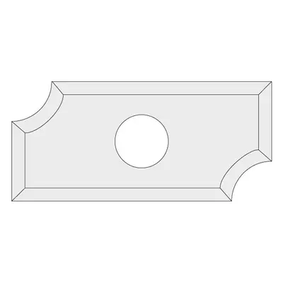 IGM N031 Žiletka tvrdokovová radiusová - R4 19,5x9x1,5 LaminoMDF N031-04012