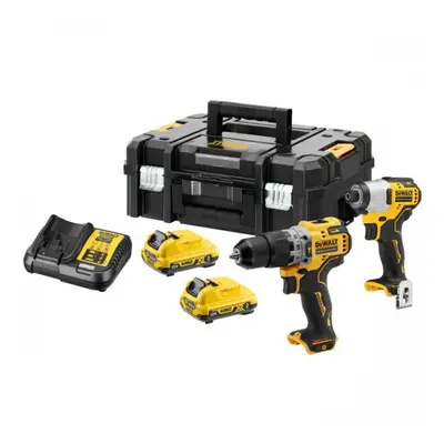 Aku bezuhlíková kombo sada nářadí 12V 2x3,0 Ah XR DeWALT DCK2111L2T DCK2111L2T