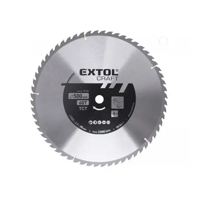 EXTOL CRAFT Kotouč pilový s SK plátky, 500x3,0x30mm 60T 19125