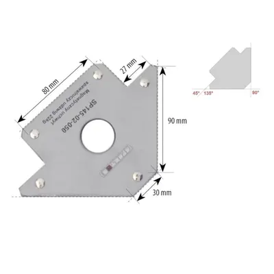 Spartus Úhlový magnet 22kg SP145-02-050