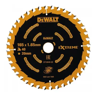 Pilový kotouč 165x20mm, 40 zubů EXTREME pro aku pily DeWALT DT10640 DT10640