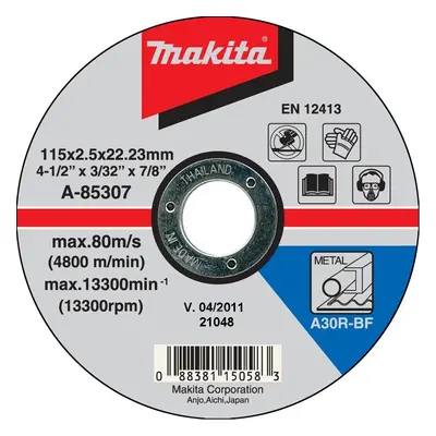 Makita Řezný kotouč na ocel 230x2,5x22mm A-85335 A-85335