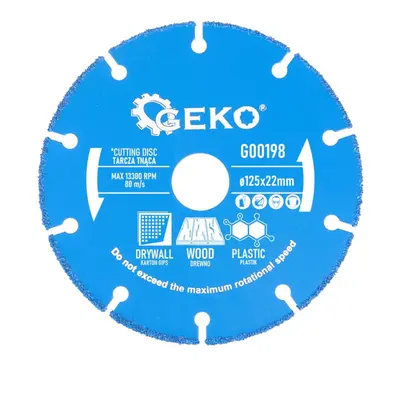 GEKO Řezný kotouč na dřevo, plast, sádrokarton 125x22,2 mm (10/100) G00198