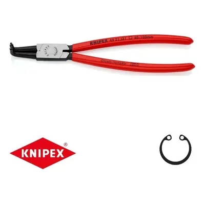 Kleště na pojistné kroužky 215 mm, vnitřní zahnuté. Knipex - 44 21 J31 - DIN 5256 D. Leštěno, po