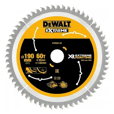 Pilový kotouč 190x30mm 60z DeWALT DT99564 DT99564