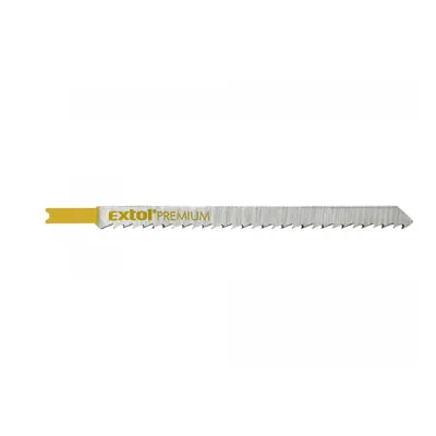 EXTOL PREMIUM Plátky do přímočaré pily 5ks, 126x4,0mm, úchyt UNIVERSAL, HCS 8805512