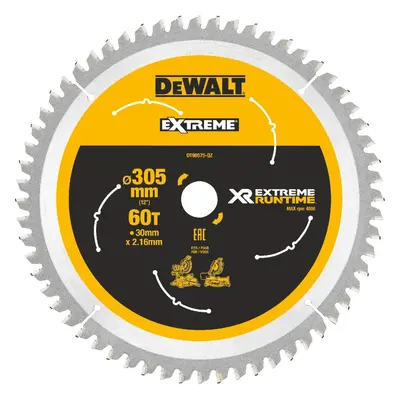 Pilový kotouč XR FLEXVOLT DeWALT DT99575 pro pokosové AKU pily, 305 X 30 mm, 60 zubů DT99575