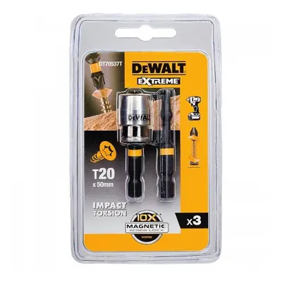 Torsion bity 2xT20 50mm + magnetický držák DeWALT DT70537T DT70537T