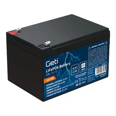 Baterie LiFePO4 12,8V 12Ah GETI GBL-12-12 04250759