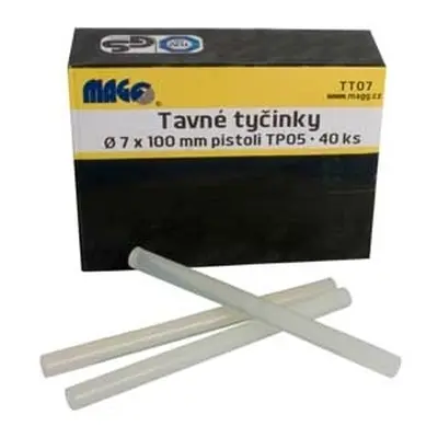 Magg Tavné tyčinky 7 x 100 mm k pistoli TP05 - 40 ks TT07