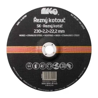 Magg Řezný kotouč na nerez 230x2,2x22,2mm RN23022