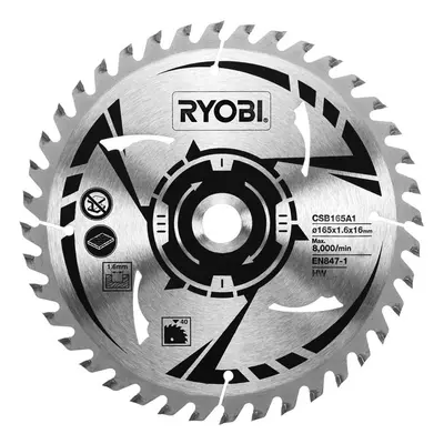 Ryobi CSB165A1 pilový kotouč pr. 165/16mm, 40z. pro pily R18CS 5132002774