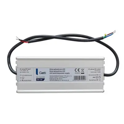 Zdroj spínaný pro LED 12V/100W Geti LPV-100 04220180