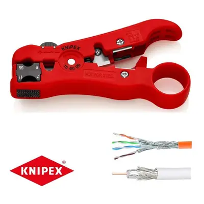 Odizolovací nástroj na koaxiální a datové kabely Knipex 16 60 06 SB 16 60 06 SB