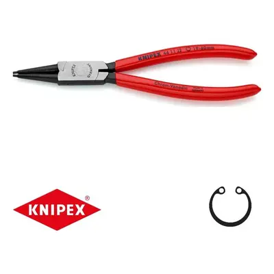 Kleště na pojistné kroužky 180 mm, vnitřní rovné. Knipex - 44 11 J2 - DIN 5265 C. Leštěno, potaž