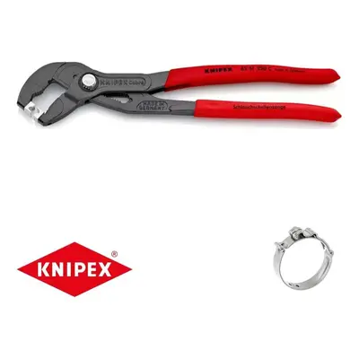 Kleště na hadicové spony KNIPEX 85 51 250 C, 250 mm - protiskluzová rukojeť, šedě fosfátované at