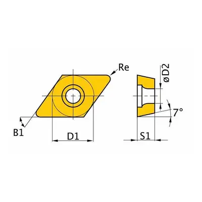 Optimum Břitové destičky DCMT11T304, 5 ks 3441281