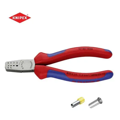 Lisovací kleště 145 mm na dutinky Knipex 97 62 145 A - leštěná hlava, vícesložkové návleky 97 62