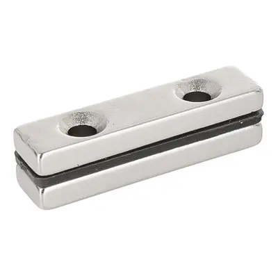 GEKO Neodymový magnet s otvory pro šrouby 40x10x5mm (2) G02423