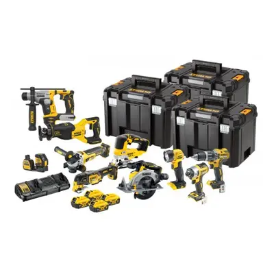 Aku bezuhlíková kombo sada nářadí 18V 4x5,0 Ah XR DeWALT DCK1012P4T DCK1012P4T