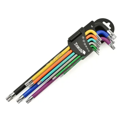 GEKO Dlouhé klíče Torx T10-T50 barva 9el. S2 (24) T00123