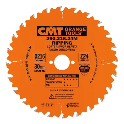 CMT Orange Tools CMT Orange Pilový kotouč pro podélné řezy - D230x30 Z24 HW C29023024M